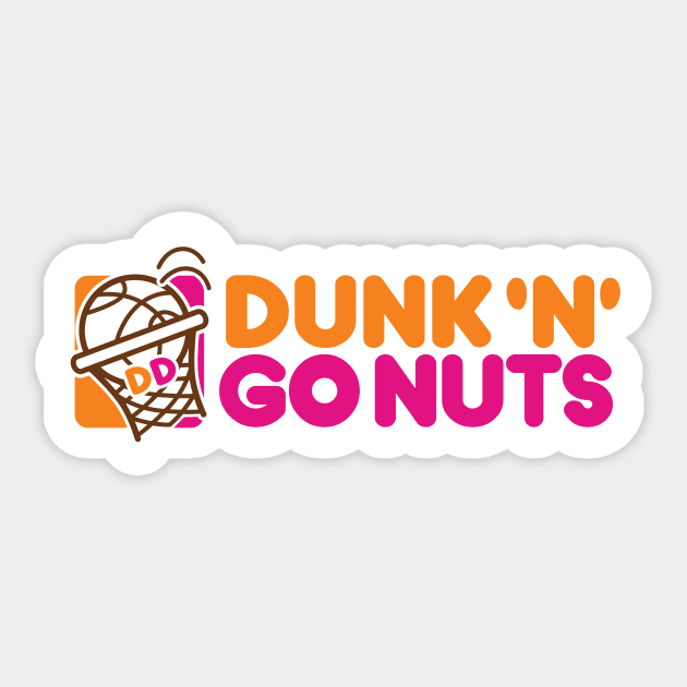 Dunk N Go Nuts Sticker by dbl_drbbl